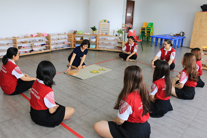 Một tiết học của Ngành Giáo dục mầm non Trường Đại học Quốc tế Hồng Bàng