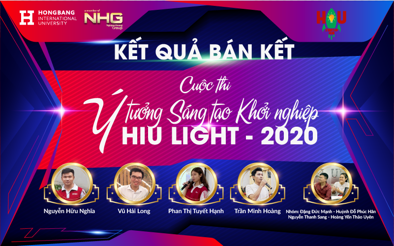 Top 5 vào chung kết Cuộc thi Ý tưởng sáng tạo khởi nghiệp – HIU LIGHT 2020