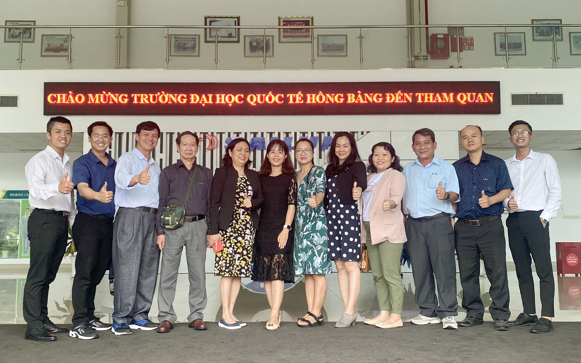 Đoàn cán bộ và giảng viên Đại học Quốc tế Hồng Bàng thăm và làm việc tại Sailun Việt Nam