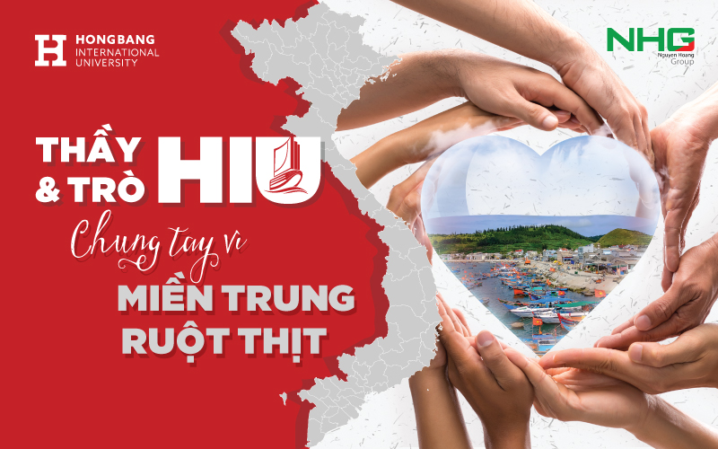 ĐHQT Hồng Bàng chung tay hướng về miền Trung