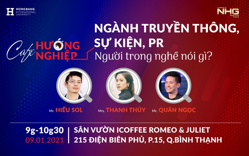 Talkshow: Cafe hướng nghiệp – Ngành Truyền thông, Sự kiện, PR