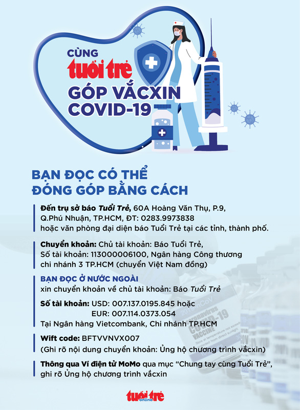 dong gop vacxin 16141702052351493819912 Trường Đại học Quốc tế Hồng Bàng (HIU) phát động đồng hành “Cùng Tuổi Trẻ góp vắc xin COVID-19