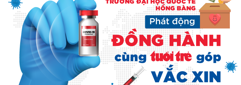 Đại học Quốc tế Hồng Bàng đồng hành Cùng Tuổi Trẻ góp Vắc xin covid 19