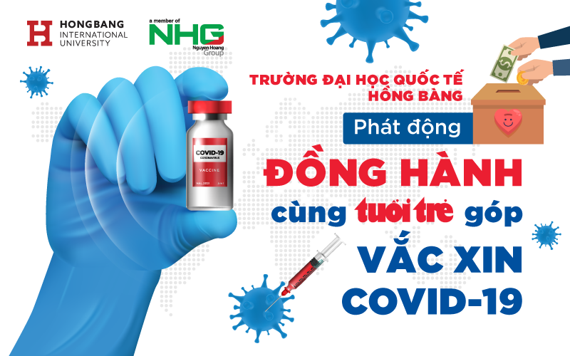 Đại học Quốc tế Hồng Bàng đồng hành Cùng Tuổi Trẻ góp Vắc xin covid 19