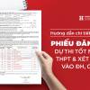 Hướng dẫn chi tiết cách ghi phiếu đăng ký dự thi tốt nghiệp THPT và xét đại học 2021