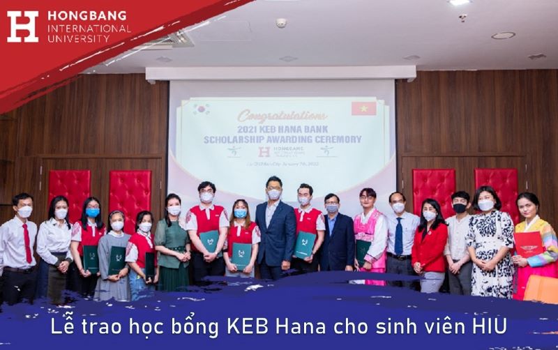 Lễ trao học bổng KEB Hana Hàn Quốc cho sinh viên HIU