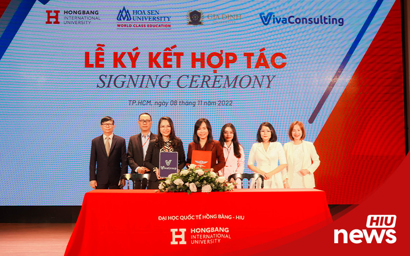 HIU signed the MOU with Viva Consulting Service Group providing paid internship opportunities for HIU students.