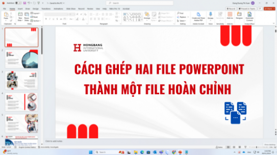 Cách ghép hai file Powerpoint thành một file hoàn chỉnh