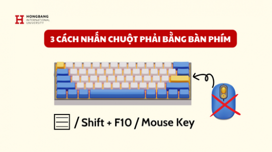 3 Cách nhấn chuột phải bằng bàn phím siêu đơn giản