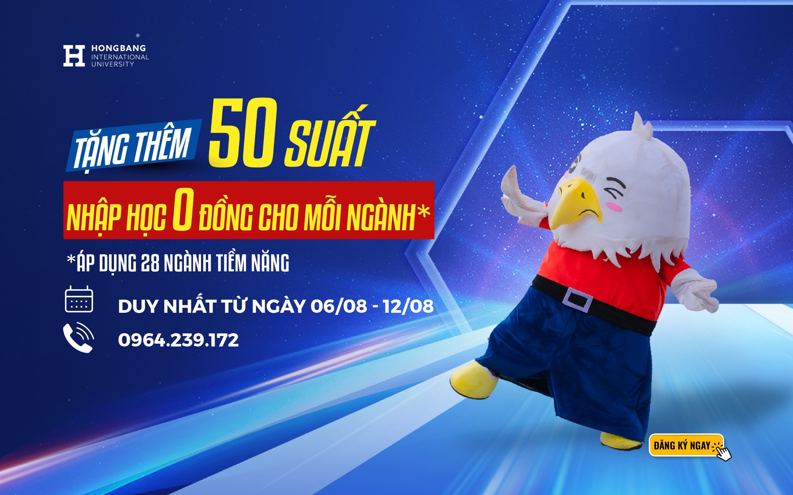 HIU tặng thêm 50 suất nhập học 0 đồng cho mỗi ngành – Áp dụng với 28 ngành tiềm năng