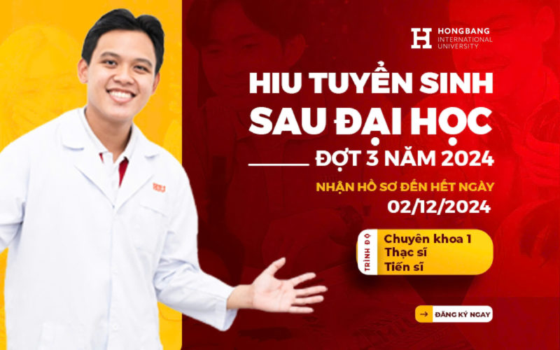 HIU tuyển sinh Sau đại học Đợt 3 năm 2024