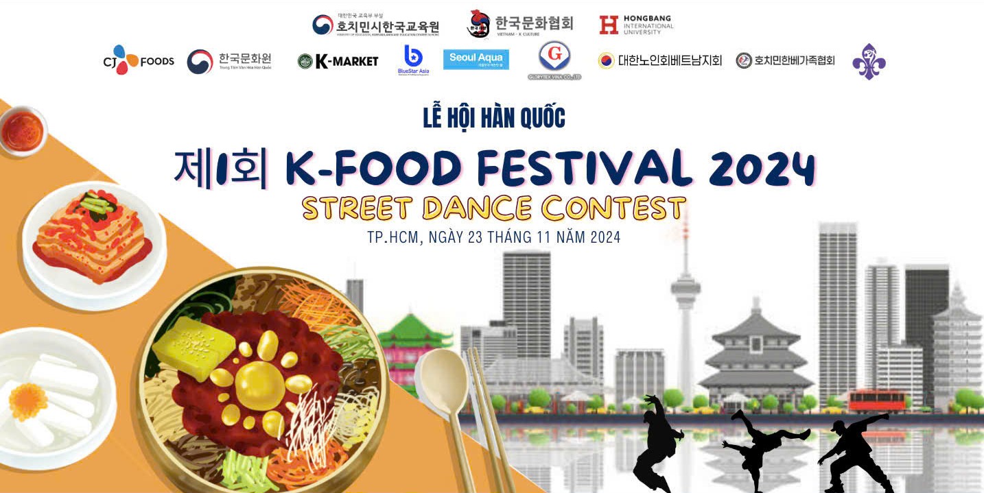 SINH VIÊN HIU CHỜ ĐÓN LỄ HỘI ẨM THỰC HÀN QUỐC – K-FOOD FESTIVAL 2024