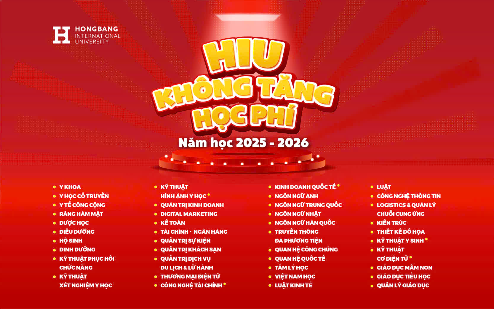 Phá đảo đa ngành HOT nhất 2025 cùng HIU