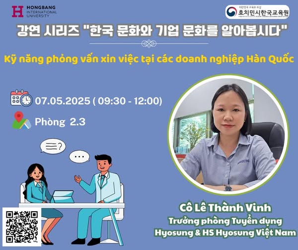 KỸ NĂNG PHỎNG VẤN XIN VIỆC TẠI DOANH NGHIỆP HÀN QUỐC