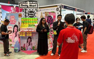 Sinh viên HIU “ghi điểm” tại Triển lãm Top Thai Brands 2025