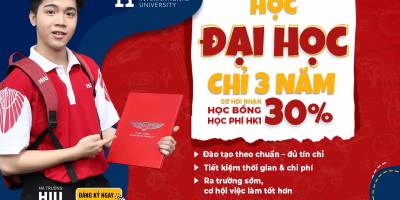 HIU tuyển sinh chương trình đại học 3 năm học bổng đến 30%