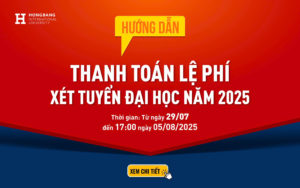 Hướng dẫn thí sinh thanh toán lệ phí xét tuyển đại học năm 2025