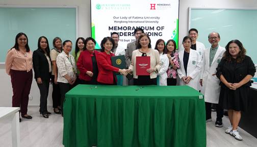 Trường Đại học Quốc tế Hồng Bàng ký kết hợp tác với Our Lady of Fatima, Philippines