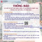 THÔNG BÁO VỀ VIỆC XÉT & HỖ TRỢ SINH VIÊN CÓ GIA ĐÌNH BỊ THIỆT HẠI TRONG CÁC ĐỢT BÃO, LŨ NĂM 2025
