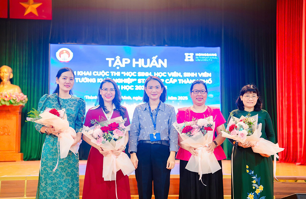 Năm học 2025–2026 đánh dấu năm thứ 3 Trường Đại học Quốc tế Hồng Bàng đồng hành cùng Sở GD&ĐT, phối hợp tổ chức cuộc thi khởi nghiệp quy mô lớn