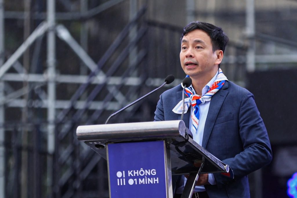 Thiếu tướng Lê Xuân Minh, Cục trưởng Cục An ninh mạng và phòng chống tội phạm sử dụng công nghệ cao phát biểu khai mạc.