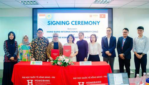 HIU ký kết hợp tác và giao lưu văn hóa với Đại học UNIKOM, Indonesia