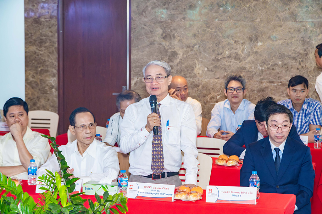 BSCKII Võ Đức Chiến - Giám đốc Bệnh viện Nguyễn Tri Phương  tại Tọa đàm