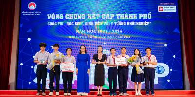 Trao giải Cuộc thi “Học sinh, sinh viên với ý tưởng khởi nghiệp” năm học 2025-2026