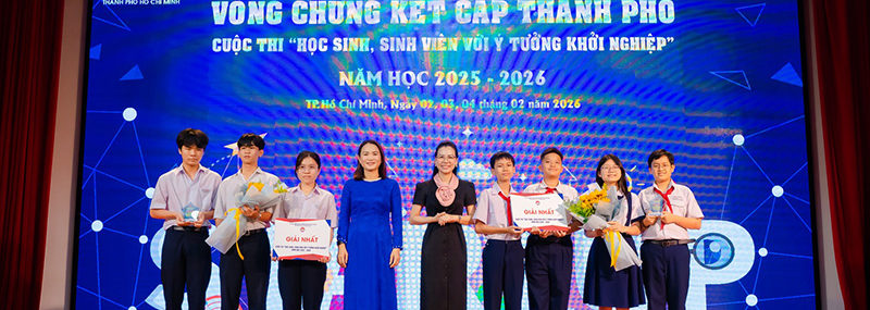 Trao giải Cuộc thi “Học sinh, sinh viên với ý tưởng khởi nghiệp” năm học 2025-2026