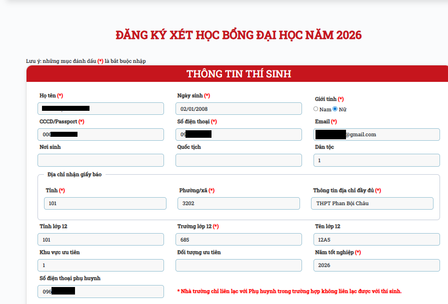 Kiểm tra thông tin