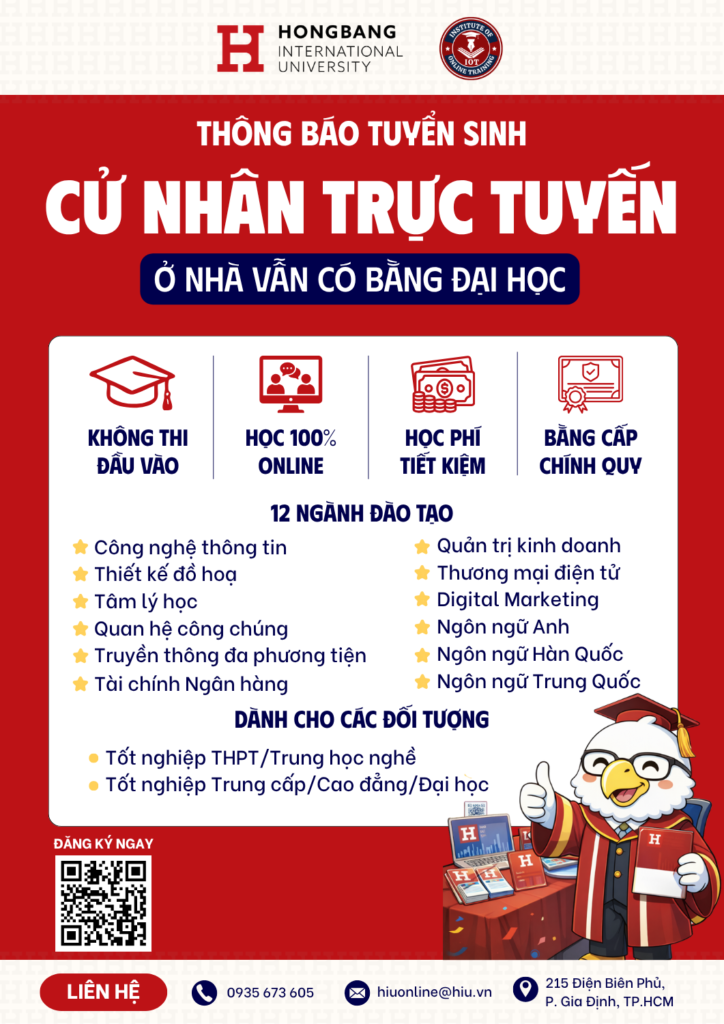 Viện Đào tạo trực tuyến thông báo tuyển sinh