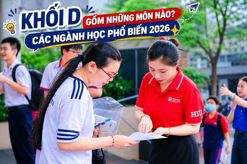 Khối D gồm những môn nào? Các ngành học phổ biến 2026