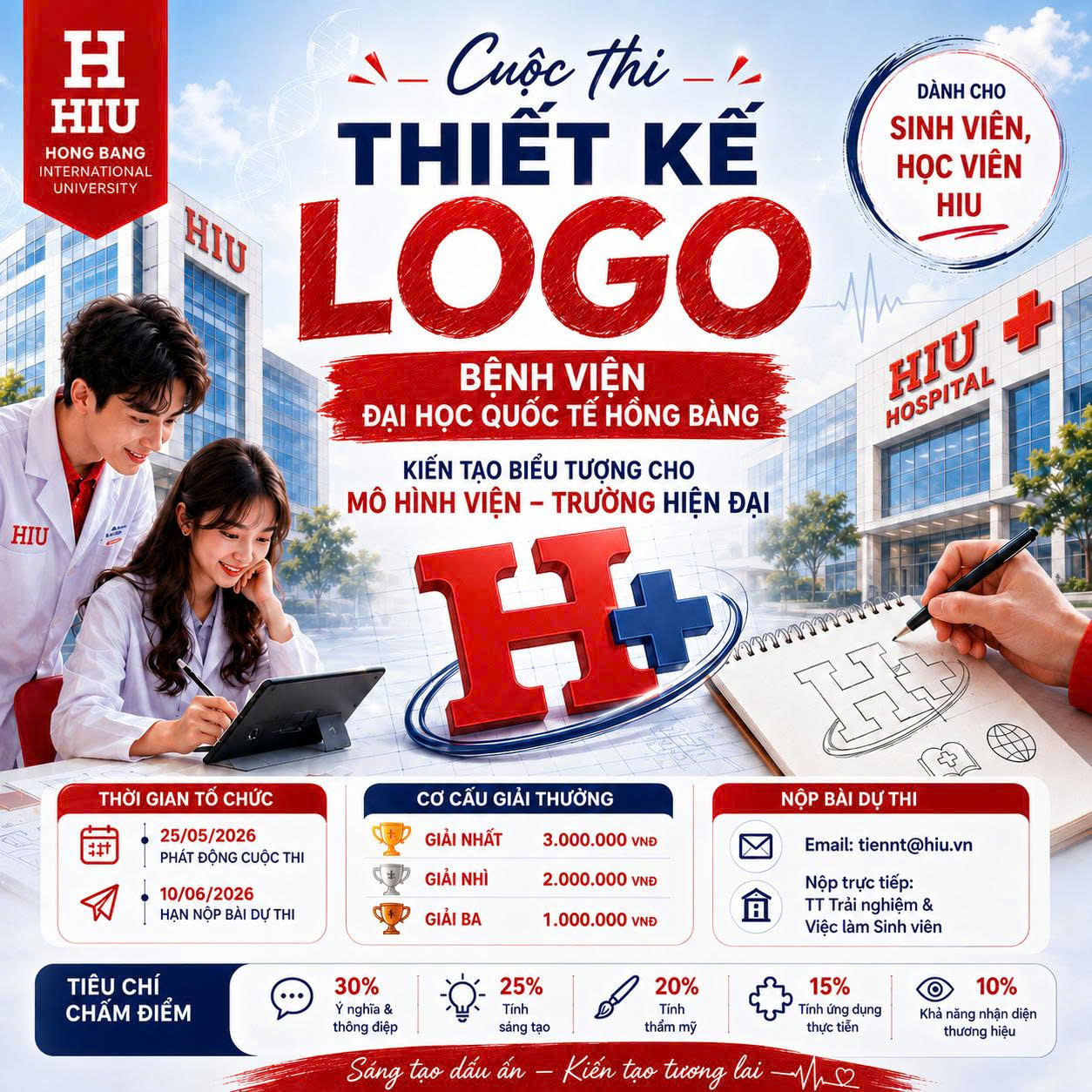 LOGO BỆNH VIỆN HIU TỪ Ý TƯỞNG CỦA BẠN