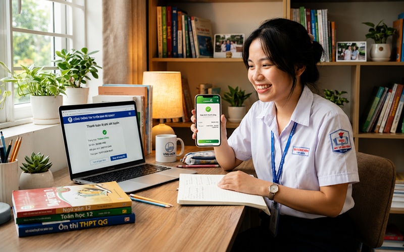Lịch nộp lệ phí xét tuyển đại học năm 2026 theo tỉnh, thành mới nhất