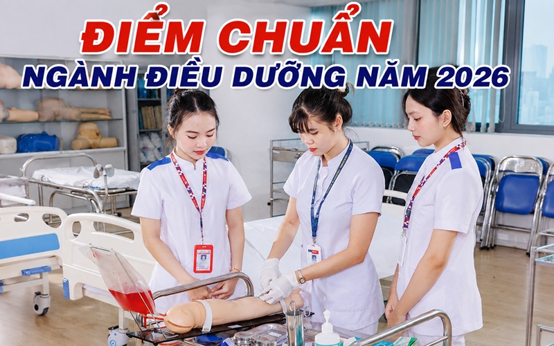 Điểm chuẩn ngành điều dưỡng năm 2026 là bao nhiêu?