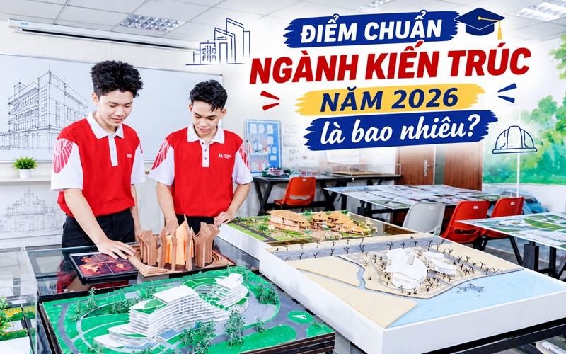 Điểm chuẩn ngành kiến trúc năm 2026 là bao nhiêu?