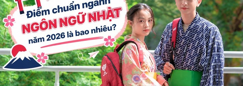 Điểm chuẩn ngành Ngôn ngữ Nhật năm 2026 là bao nhiêu?