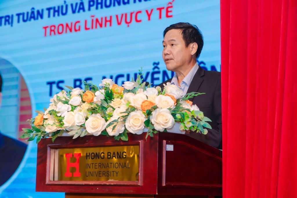 TS.BS. Nguyễn Hồng Chương - Phó Giám đốc Sở Y tế TP.HCM nhấn mạnh: “Phòng ngừa rủi ro phải bắt đầu từ trước khi quyết định được thực hiện, chứ không phải đợi đến khi phát sinh sai phạm mới xem xét trách nhiệm.”